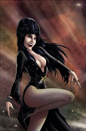 Elvira in Monsterland issue 4-H Kewber Baal 1:15 Virgin Cover