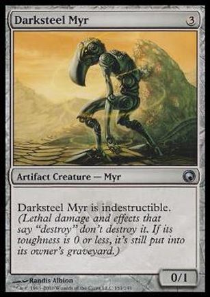 Magic the Gathering: Scars of Mirrodin (Base Set) card 151 Darksteel Myr
