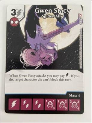 Marvel Dice Masters Amazing Spider-Man card M2016 1 Gwen Stacy: Spider Ally
