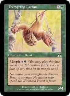 Magic the Gathering: Onslaught (Base Set) card 293 Treespring Lorian