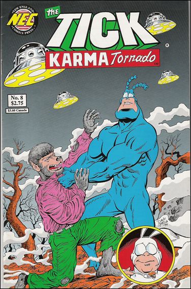 Tick Karma Tornado issue 8 White & Green Logo Cover