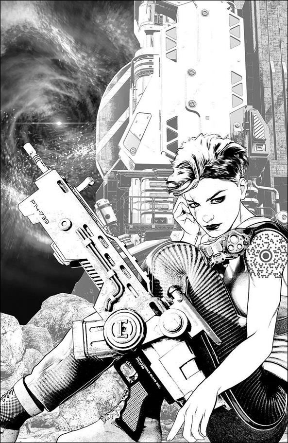 Jules Verne's Lighthouse issue 3-C Black & White Cover