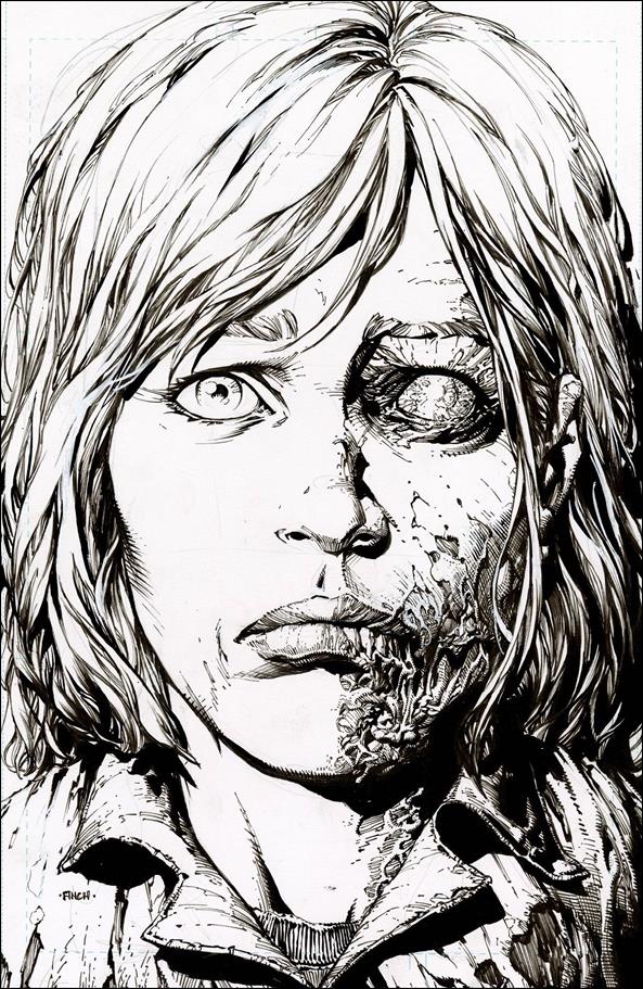 Walking Dead Deluxe issue 12-D David Finch 1:25 B&W Virgin Cover (2nd Printing)