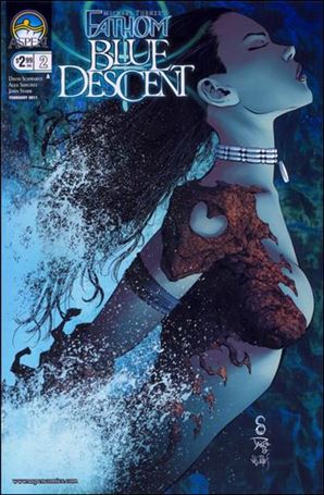 Michael Turner's Fathom: Blue Descent issue 2 Scott Clark Cover