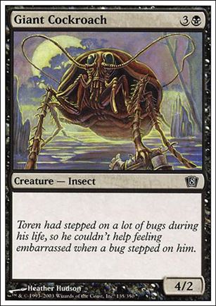 Magic the Gathering: 8th Edition (Base Set) card 135 Giant Cockroach