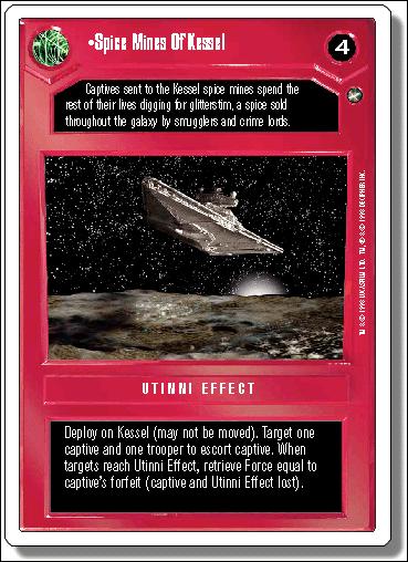 Star Wars: A New Hope Revised (Base Set) card 48 Spice Mines Of Kessel