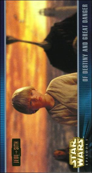 Star Wars: Episode I Widevision: Series 1 (Expansion Subset) card X-18 Of Destiny and Great Danger