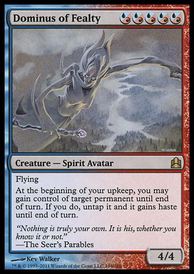 Magic the Gathering: Commander (Base Set) card 194 Dominus of Fealty