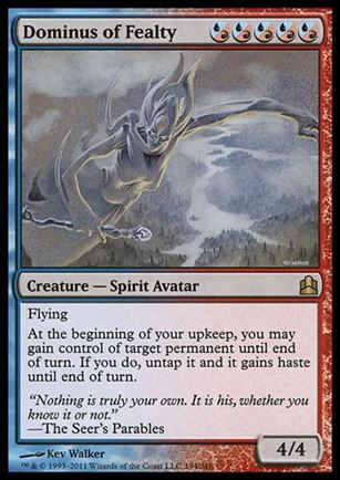 Magic the Gathering: Commander (Base Set) card 194 Dominus of Fealty
