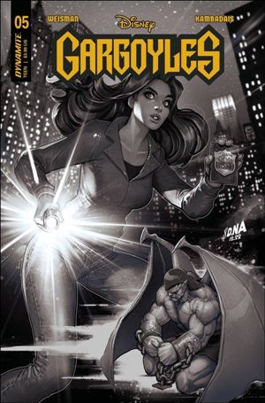 Gargoyles (2022) issue 5-I David Nakayama 1:15 B&W Cover