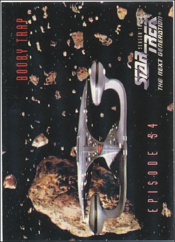 Star Trek: The Next Generation - The Episode Collection Season Three (Base Set) card 249 Booby Trap, Episode 54C