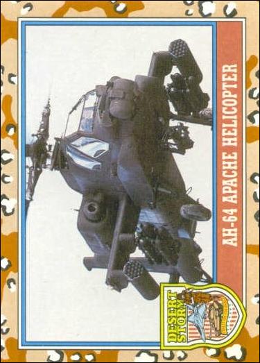 Desert Storm: Series 2 (Base Set) card 164 AH-64 Apache Helicopter
