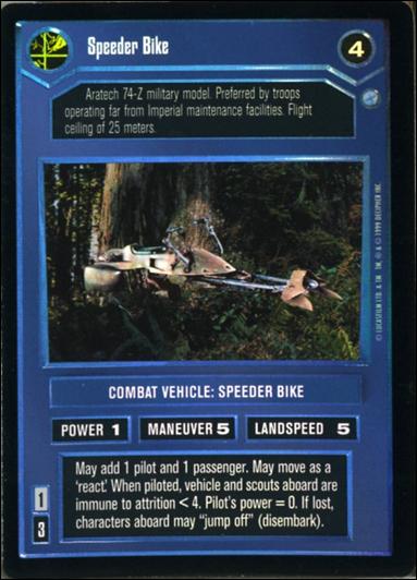 Star Wars: Endor Limited (Foil Subset) card 7 Speeder Bike
