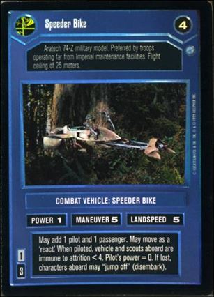 Star Wars: Endor Limited (Foil Subset) card 7 Speeder Bike