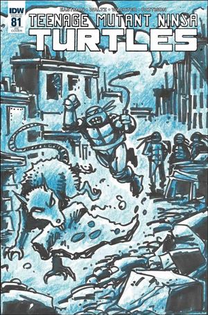 Teenage Mutant Ninja Turtles (2011) issue 81-E Kevin Eastman The Nerd Store Blue Cover