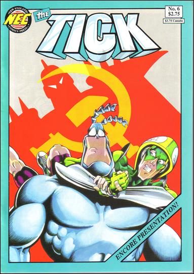 Tick (1988) issue 6-D Blue Border Cover (4th Printing)