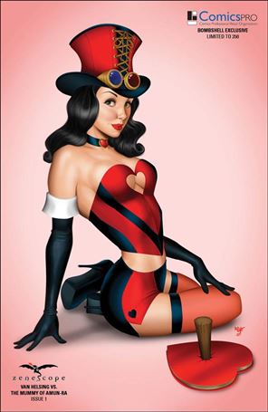 Van Helsing vs the Mummy of Amun-Ra issue 1-E Age Velez ComicsPRO Bombshell Cover 1/350