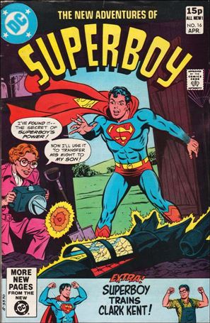 New Adventures of Superboy issue 16-B UK Price Cover