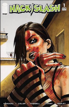 Hack/Slash: Resurrection issue 1-C Jim Rugg Walking Dead #23 Tribute Cover