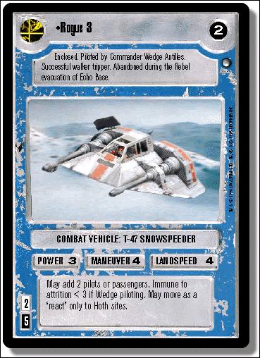 Star Wars: Hoth Limited (Base Set) card 149 Rogue 3