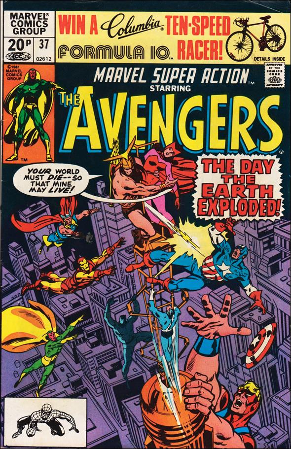 Marvel Super Action (1977) issue 37-B UK Price Cover