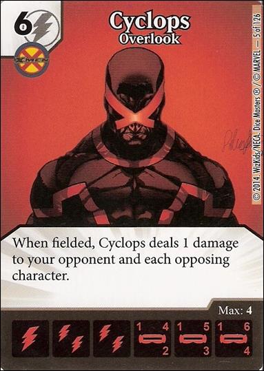 Marvel Dice Masters Uncanny X-Men  card 5 Cyclops: Overlook