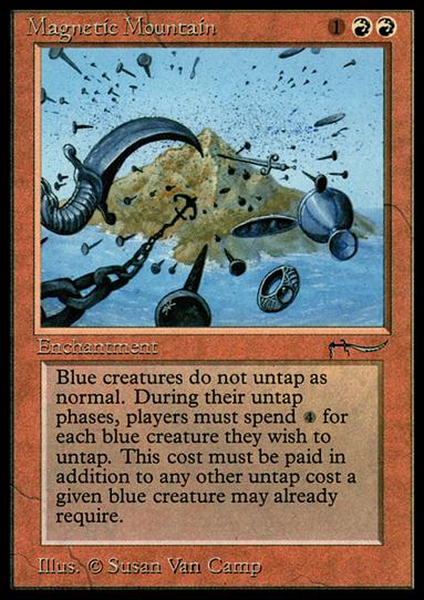 Magic the Gathering: Arabian Nights (Base Set) card 41 Magnetic Mountain