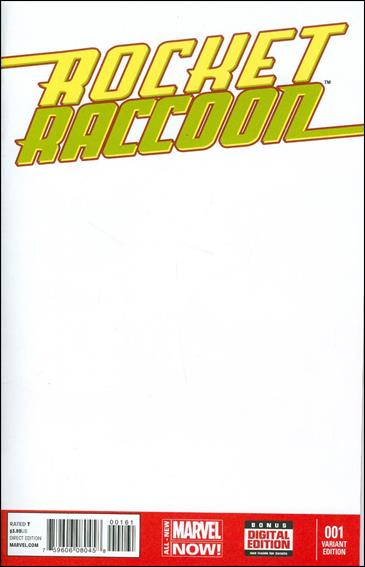Rocket Raccoon (2014) issue 1-F Blank/Sketch Cover