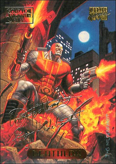 1994 Marvel Masterpieces (Gold-Foil Signature Parallel Base Set) card 29 Deathlok