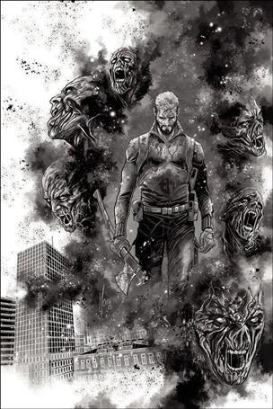 Life Zero issue 4-G Marco Checchetto 1:30 Black & White Virgin Cover