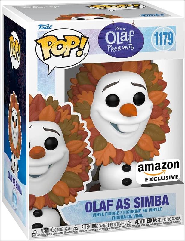 POP! Disney figure 1179 Olaf as Simba Amazon Exclusive