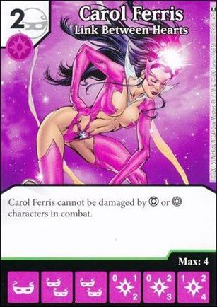 DC Comics Dice Masters War of Light card 79 Carol Ferris: Link Between Hearts