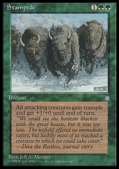 Magic the Gathering: Ice Age (Base Set) card 265 Stampede