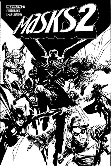 Masks 2 issue 8-E Butch Guice 1:15 Black & White Cover