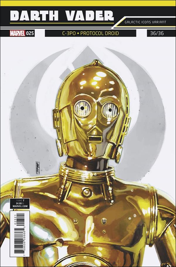 Darth Vader (2017) issue 25-B Rod Reis Galactic Icons Cover