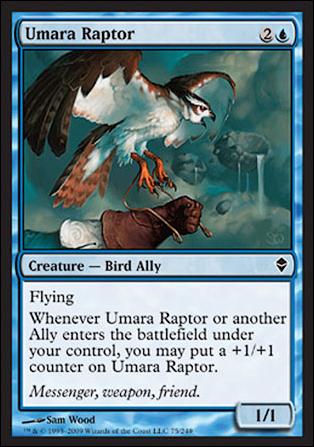 Magic The Gathering: Zendikar (Base Set) card 75 Umara Raptor