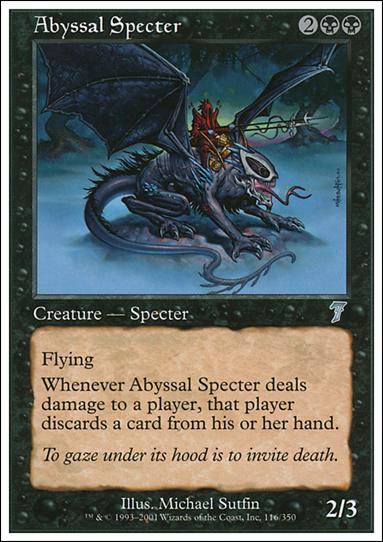 Magic the Gathering: 7th Edition (Base Set) card 116 Abyssal Specter