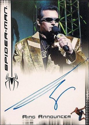 Spider-Man 3: The Movie (Autograph Subset)  card 14 Bruce Campbell as Ring Announcer