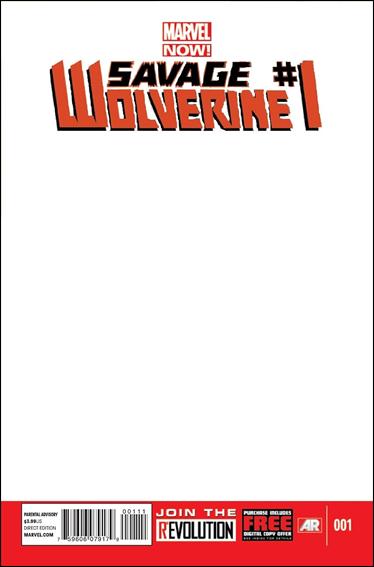 Savage Wolverine issue 1-F Blank/Sketch Cover