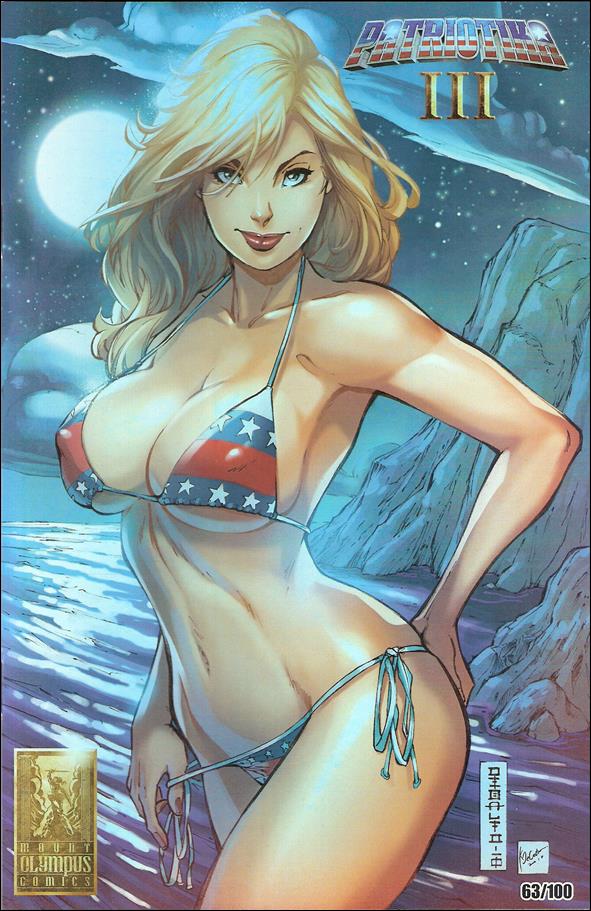 Patriotika (2017) issue 3-F  "Moonlight Swim" Chrome Cover 1/100