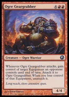 Magic the Gathering: Scars of Mirrodin (Base Set) card 99 Ogre Geargrabber