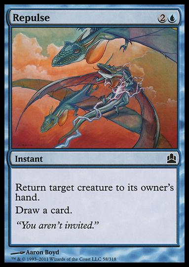 Magic the Gathering: Commander (Base Set) card 58 Repulse