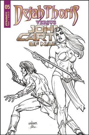 Dejah Thoris Versus John Carter issue 5-L Joseph Michael Linsner 1:25 Black & White Cover