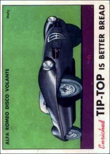 Sports Cars (1954) (Base Set) card 1 Alfa Romero Disco Volante