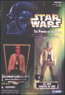 Star Wars: The Power of the Force 2 3 3/4" Basic Action Figures figure 54 Luke (Ceremonial) (Collection 2) (Holofoil)