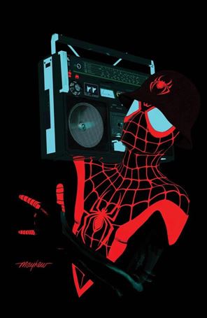 Miles Morales: Spider-Man (2018) issue 35-F Mike Mayhew Store / KRS Comics Black Virgin Cover