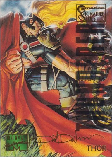 1995 Marvel Masterpieces (Multi-Foil E-Motion Parallel Base Set) card 103 Thor