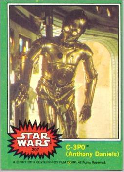 Star Wars: Series 4 (Base Set) card 207 C-3PO (Anthony Daniels)