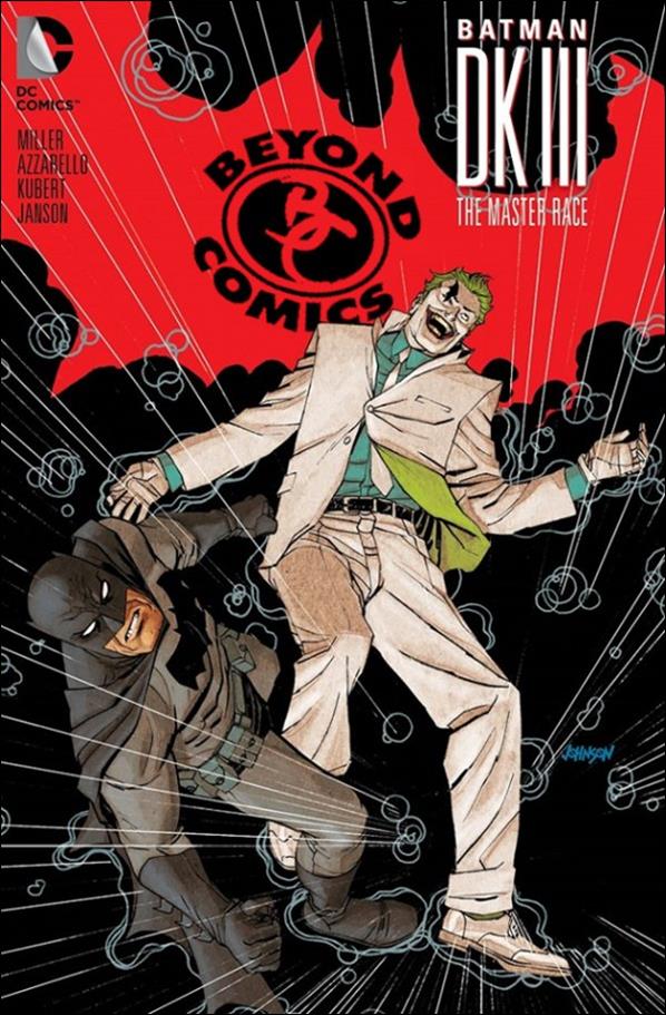Dark Knight III: The Master Race issue 1-LH Dave Johnson Beyond Comics Store Logo Cover