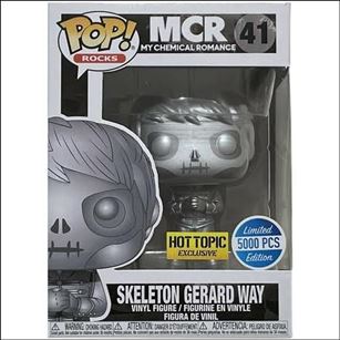 Pop! Rocks figure 41-B Skeleton Gerard Way Limited  1/5000
